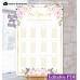 Cream pink roses seating chart,Ivory pink roses seating chart,(135)